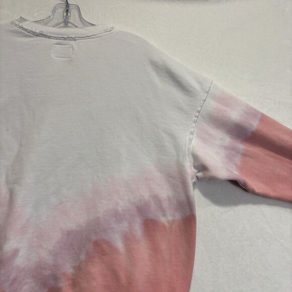 FP Movement Free People Pink Ombré Crew Oversized Sweatshirt Pockets Size Small - Picture 13 of 16